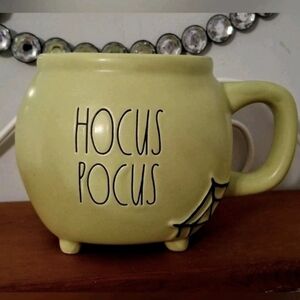 Rae Dunn Hocus Pocus Green Cauldron Mug